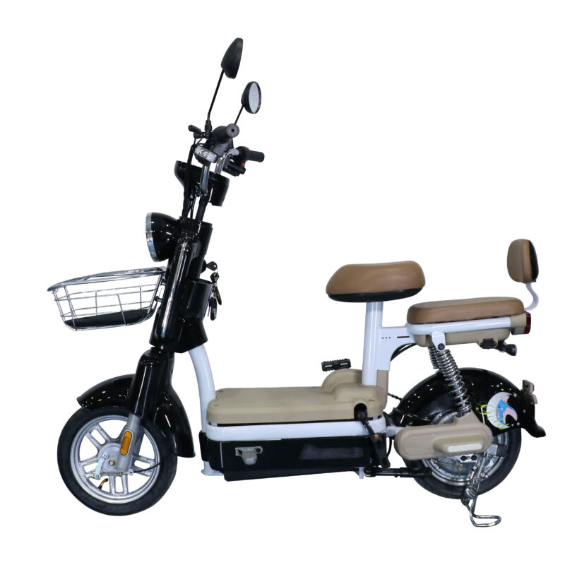 motorized bicycle 350W 48V 12AH Electrically City Bike Direct Sales e-bike with basket and fat tire -modeng - Image 2