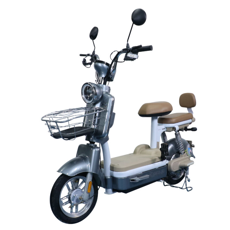 motorized bicycle 350W 48V 12AH Electrically City Bike Direct Sales e-bike with basket and fat tire -modeng - Image 4