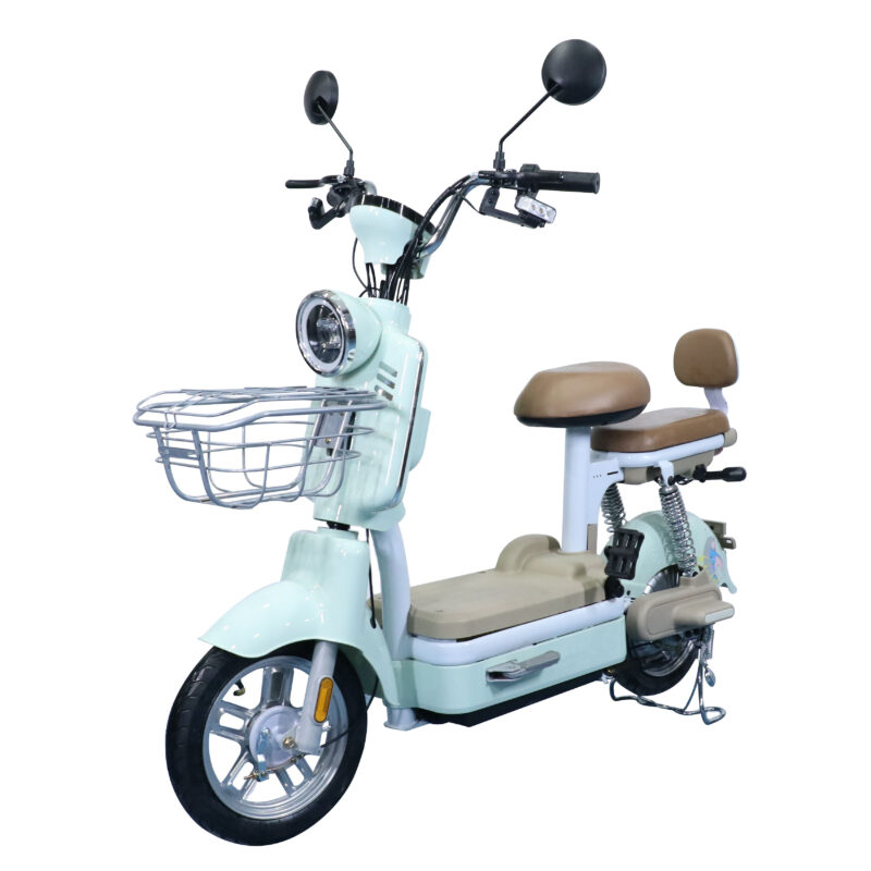 motorized bicycle 350W 48V 12AH Electrically City Bike Direct Sales e-bike with basket and fat tire -modeng - Image 6