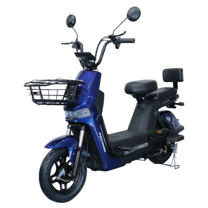 Wholesale mobility scooter 2 seats led Light 350w Brushless Hub Motors with Front Fold Footstep Electric Bike -h3 - Image 4