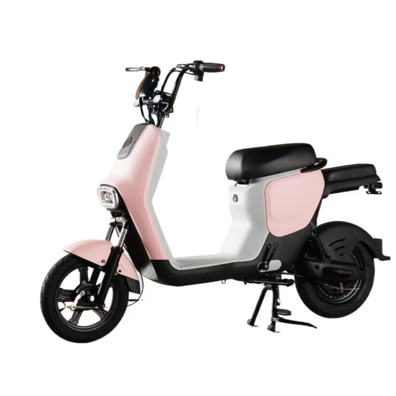 High quality 350W motor comfortable seat electric bike with 14-inch tires and storage box suitable for suburban riding -saiqi - Image 8