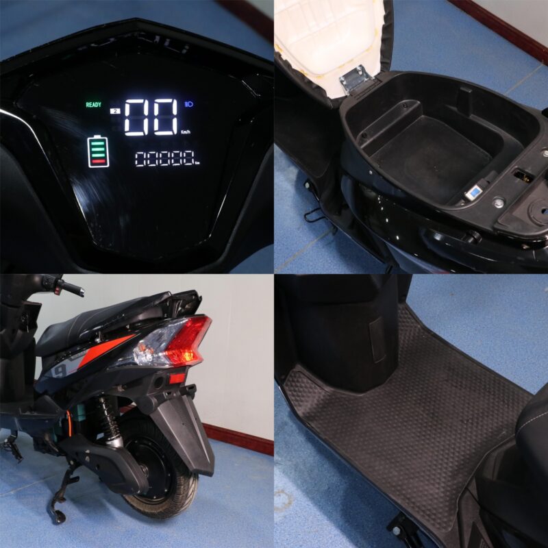 High Speed Electric Scooters Moped City Motorcycles Adult with Storage and side stand Electric motorcycle -dazhanshen - Image 2