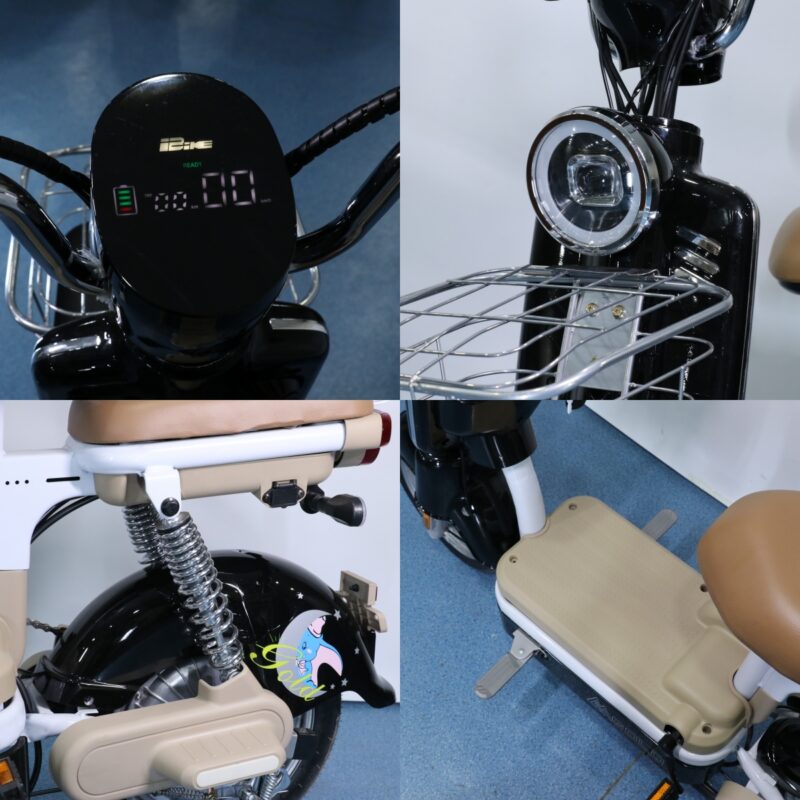 motorized bicycle 350W 48V 12AH Electrically City Bike Direct Sales e-bike with basket and fat tire -modeng - Image 7